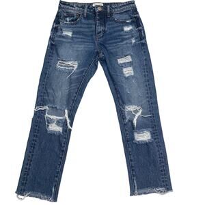 Buckle Guilded Intent Jeans High Rise Ankle Straight Jeans Size 25